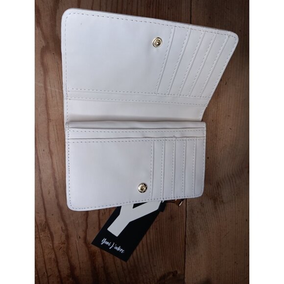 NEW! Wallet Beige Ivory Yani J'adore Bliss collect 7x4.5 Credit Card Coin Zipper - Picture 4 of 7